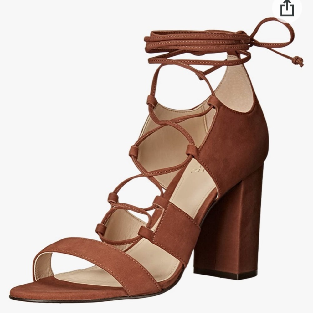 Wendell strappy lace up chunky heel sandals